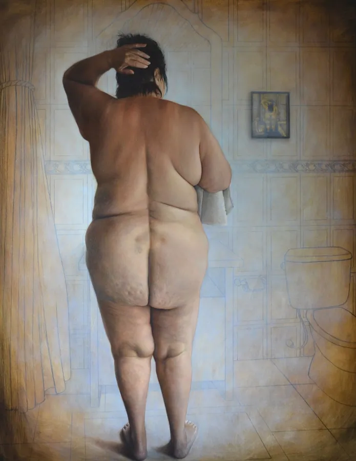 El Baño. Óleo sobre lienzo · 200 × 160 cm · 2019